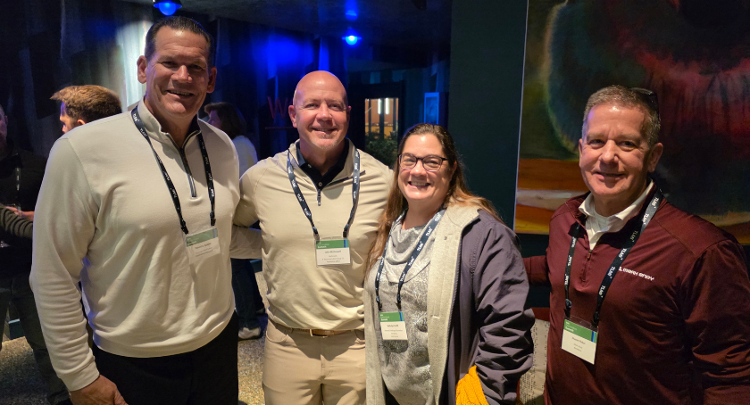 Tim Bohlke, John McDowell, Bettylynn Krafft, and Duane Pekar at the Welcome Reception.