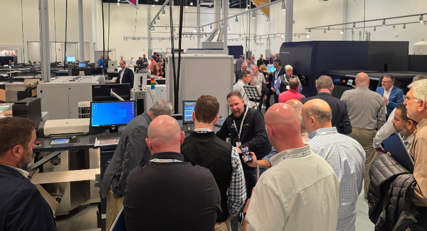 Artie Williams delivers a guided tour on Konica Minolta's newest label solutions.