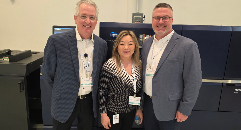 Kent Wolford (L), Joyous Chiu-Rothell, and Michael Cox at the Open House event.