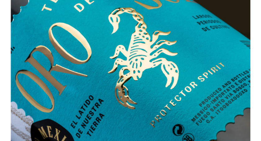 The Oro del Sol Label, made by Cartes in collaboration with Sovemec and Basile Adv.