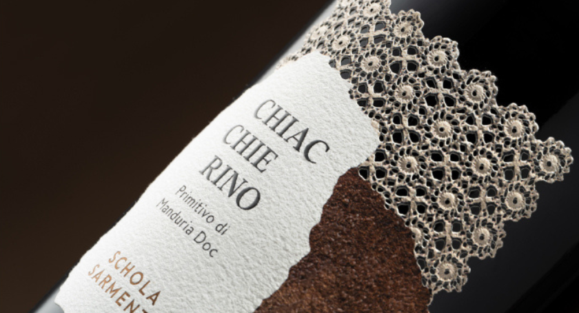 Sovemec's Chiacchierino Label was recognized for "Best Use of Laser Cutting."